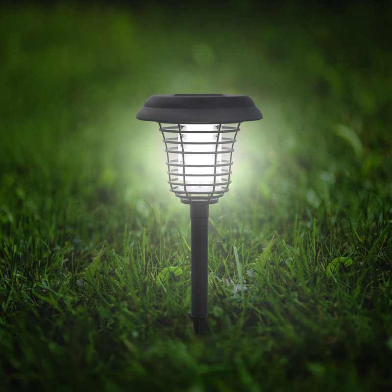 Matte Black Solar Powered Integrated LED Pathway Light