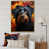 Cadre flottant doré