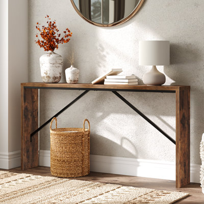 Ademara Console Table Long Sofa Table Behind Couch