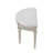 Curved Fabric Upholstered Bench