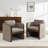 Calder Mid-Century Modern Upholstered Dining Armchairs With Solid Wood Frame-122788163