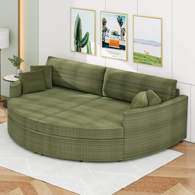 Oversized Double Chaise Lounge Sofa Sofa Bed Upholstered Loveseat Sofa Couch With Deep Seat And USB Ports