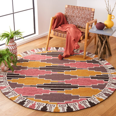 Rogan Hand-Tufted Wool and Cotton Geometric Area Rug 