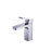 Solid Brass Single Hole Bathroom Faucet with High Arc Spout – Modern Vanity Sink Faucet with Single Handle and Water Supply Lines-26720413-49185340