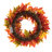 24"D LED Fall Lighted Maple Leaves Wreath