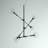 Rensselear 6 - Light Wrought Iron Dimmable Sputnik Modern Linear Chandelier