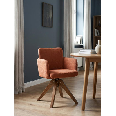 50 cm H Upholstered Boucle Armchair