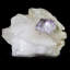 Fluorite sur quartz terminé