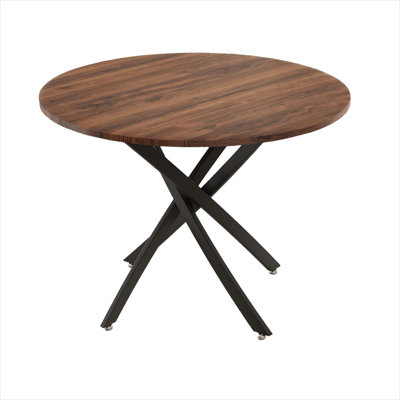 Maximes 42" Cross Legs Round Dining Table