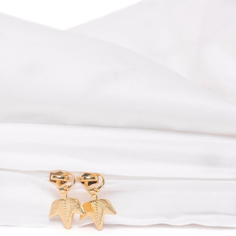 Housse de couette 100% coton percale, Blanc classique, Housse de couette double
