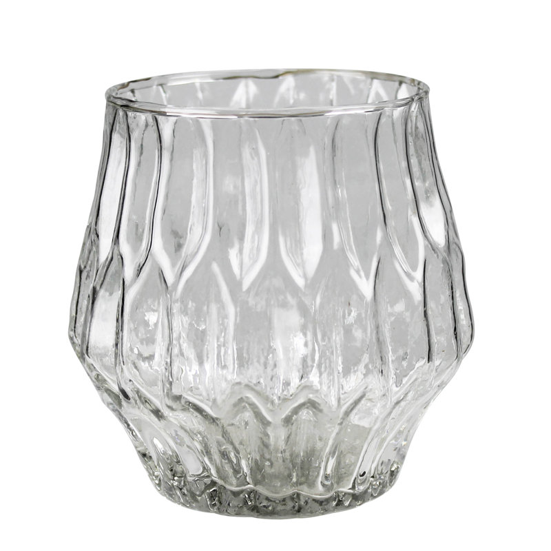 Faceted Glass  12 Oz Capacity