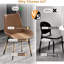 Chaise de salle à manger moderne avec pieds en métal - 2 pièces / pièce-480535855-480535848