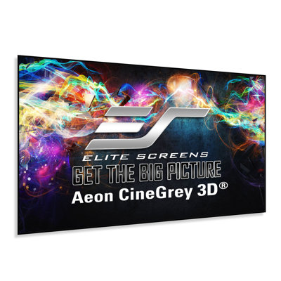Aeon CineGrey 3D®, 158" Diag., 16:9 4K/8K Ultra HD, Ceiling Ambien Light Rejecting Front Projection Fixed Frame Screen