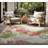 Ariadnne Floral Indoor / Outdoor Area Rug for Patios, Entryway, Deck or Porch - Cream-1300109059