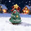 Arbre de Noël mignon, statue de sapin, figurine, ornement de bureau, décorations de Noël, mini figurine de sapin de Noël