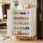 Adjustable 5-Tier Shoe Storage Cabinet – White Entryway Storage, Holds 15-20 Pairs