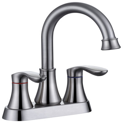 Widespread 2-handle Bathroom Faucet with Drain Assembly