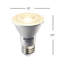 6,5 watts (50 watts équivalents), DEL PAR20, ampoule à intensité variable, blanc chaud (2 700 K) E26 / culot moyen (standard)