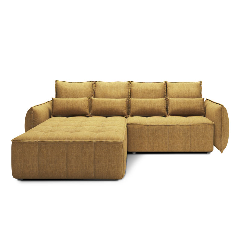 Bonella 4 Seater Sofa Bed,  Left Hand Facing, Yellow