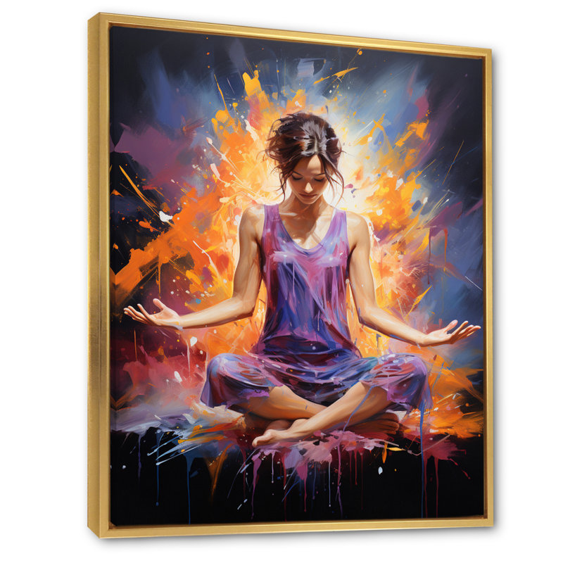«Purple Yoga», Or, H 32 po x l 24 po x P 1 po