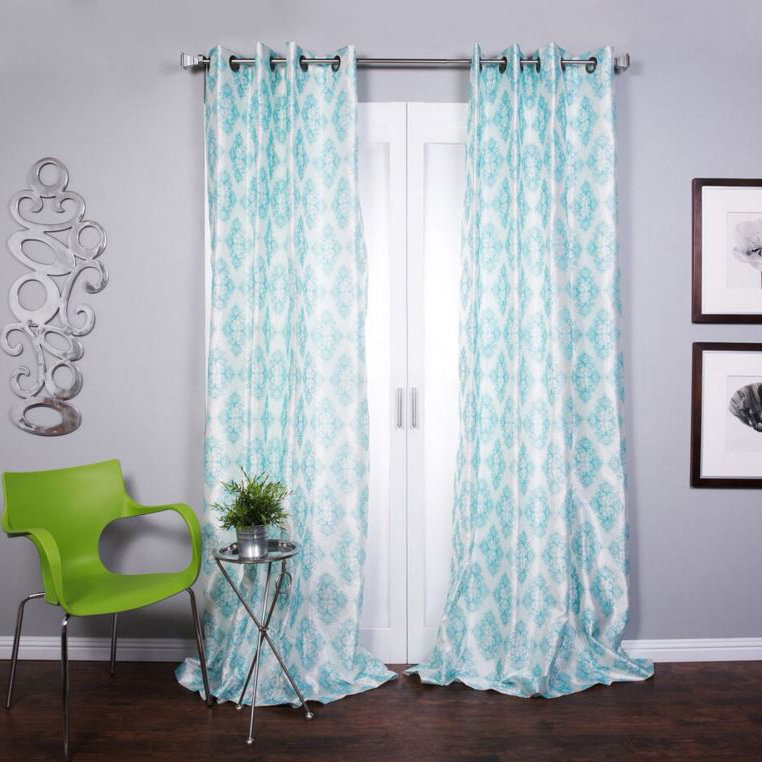 Daniell Semi Sheer Curtain Single Panel, 54" W x 96" L, White