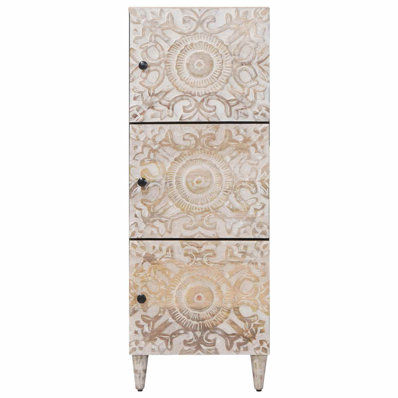 Solid Wood Rectangle Accent Cabinet