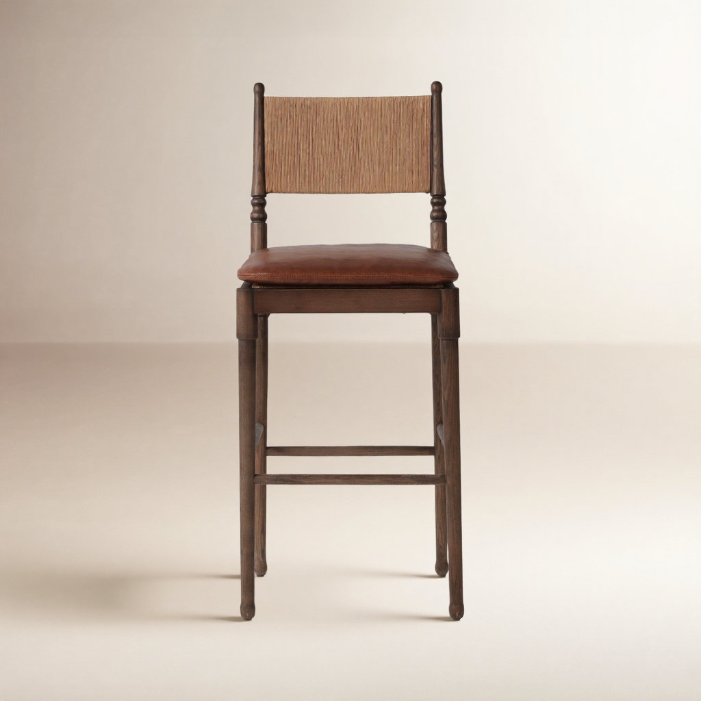 Fayth Bar and Counter Stool, Bar Stool (29.5” Seat Height)”, Brown