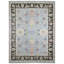 Wool Oriental Area Rug in Light Blue/Black/Red-72022602