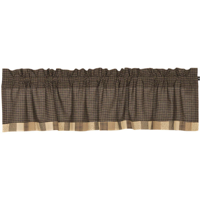 Kettle Grove Cotton Tailored Window Valance, 72" W x 16" L