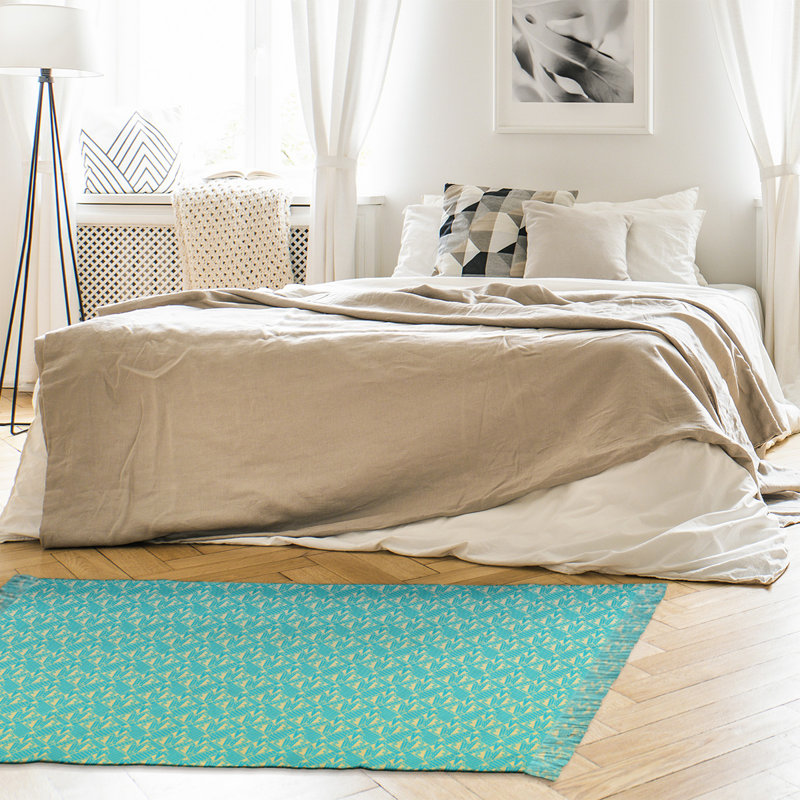 Tapis bleu art déco classic Mcguigan, Non