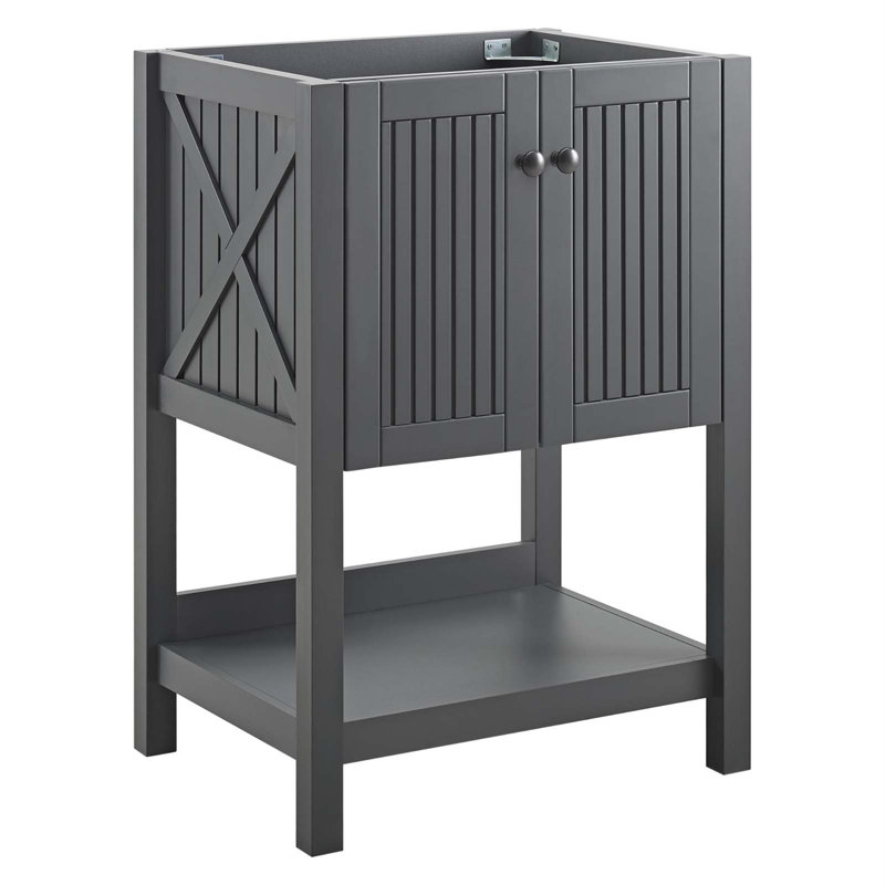 Modway Steam 23" Bathroom Vanity Cabinet (Sink Basin Not Included), Gray