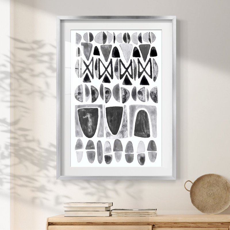 Gray Arches II - impression encadrée, H 25,5 po x l 17,5 po, Argent argent
