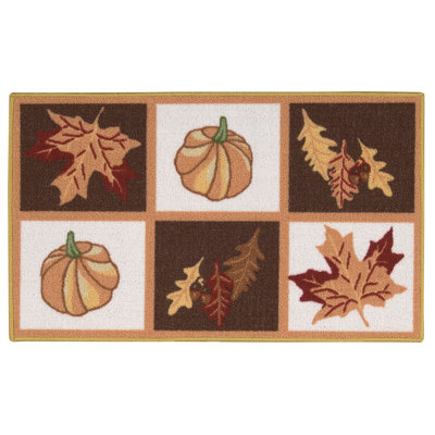 Tapis brun/beige récolté