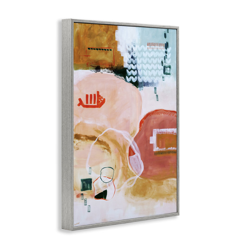 Giclée encadrée par Safe Passage Abstraction, design par Katherine Irvin, Estampe numérique Farmhouse, H 18 po x l 12 po
