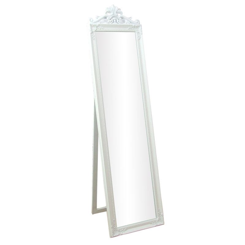 Cheval Mirror 45cm x 170cm, White