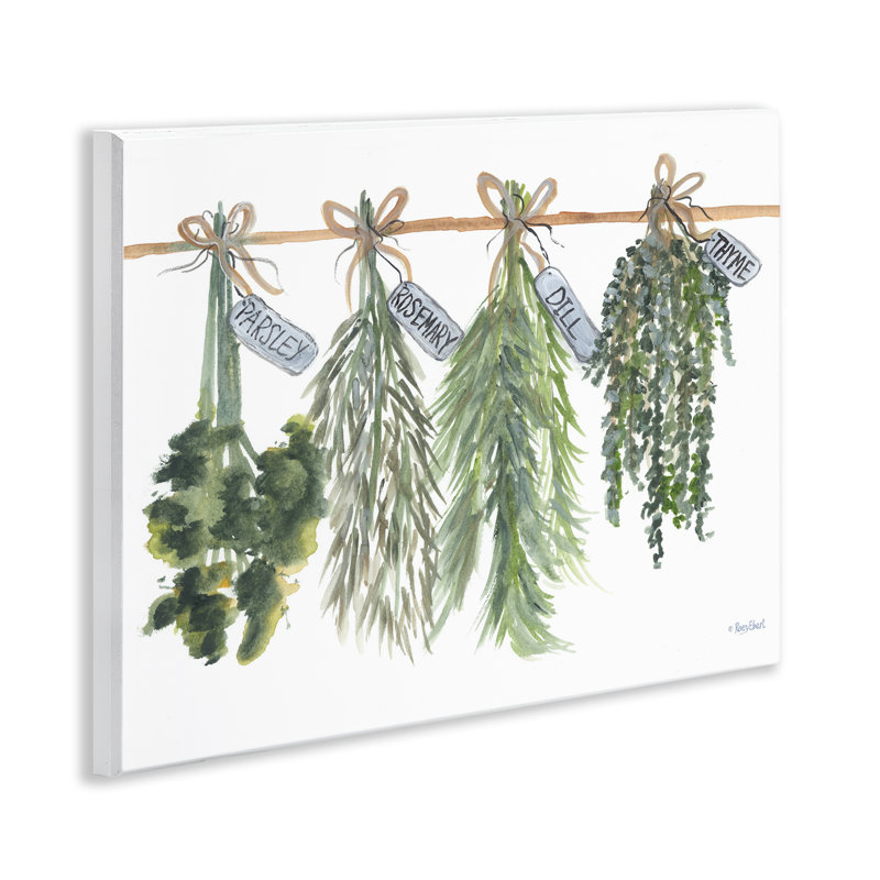 Art mural suspendu "Herbes de cuisine" par Roy Ebert