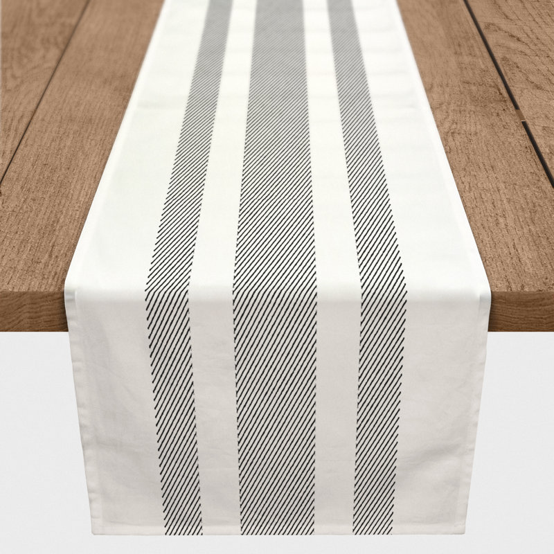 Chemin de table Azzurro, 90 po x 16 po, Noir