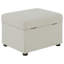 Repose-pieds avec rangement relevable hydraulique Merced Beige