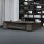 Bureau de luxe gris moderne, bureau avec casiers, bureau d'ordinateur