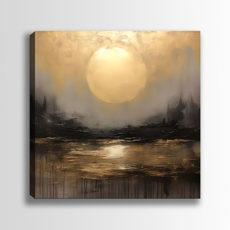 Peinture décorative sur toile, H 27,6 po x l 27,6 po