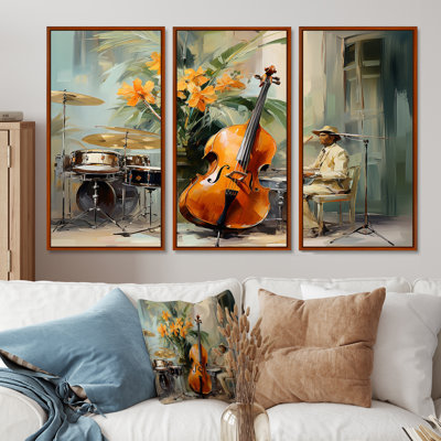 Violoncelle Jazz Rhythms - musique, art mural