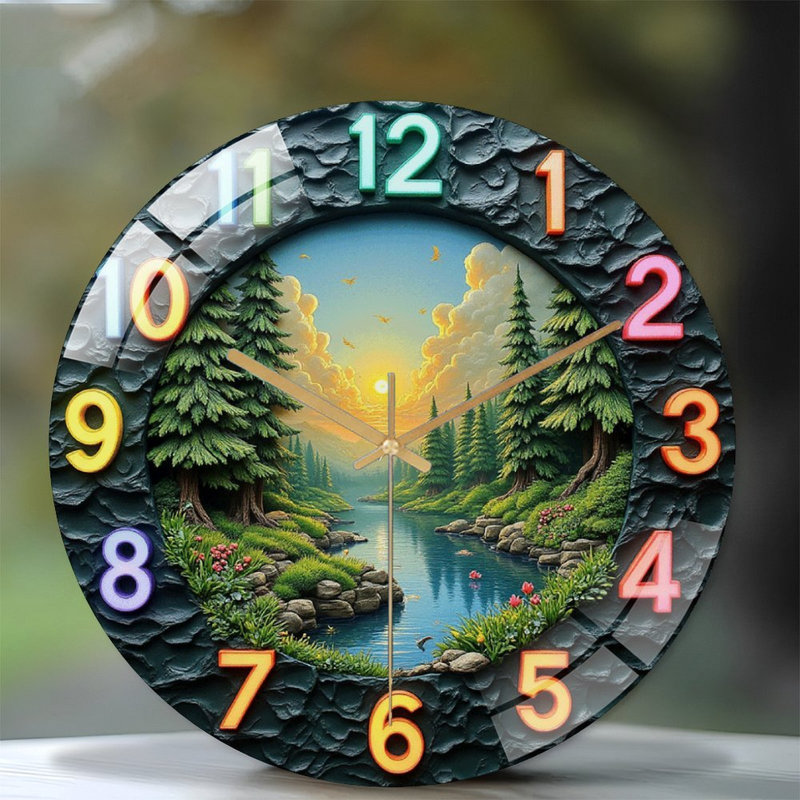 Horloge murale élégante 12 po