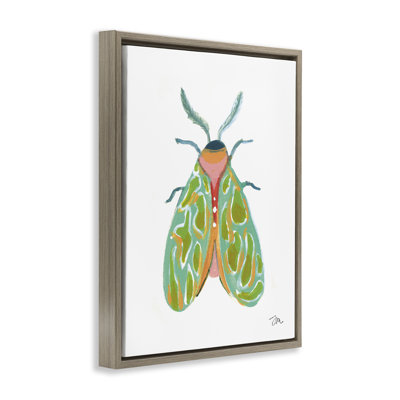  Art mural sur toile flottante à motif de papillon vert par Jessica Mingo