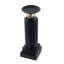 Bougeoir Lemo, sphère dorée, colonne de fer noire 18 po-123774350