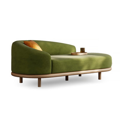 Nordic Modern Solid Wood Bedroom Recliner