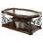 2-Shelf Glass Top Coffee Table