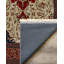 Tapis oriental en chenille de coton à imprimé machine beige / brun / bourgogne Guria-592957460