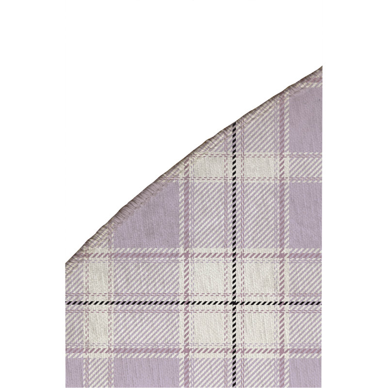 Billy Tartan Non-Slip Outdoor Rug, Round 5'