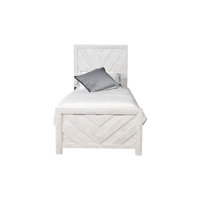 Contemporary Twin Slat Bed Made Of Wood, Supportive Headboard For Lounging In Bedroom Decor Reading