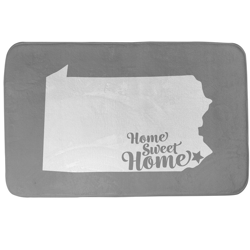 Tapis pour salle de bain philadelphia doux, l 17 po x L 21 po, Gris